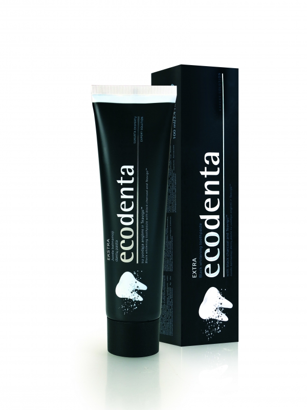 Ecodenta EXTRA Čierna zubná pasta na bielenie zubov 100 ml